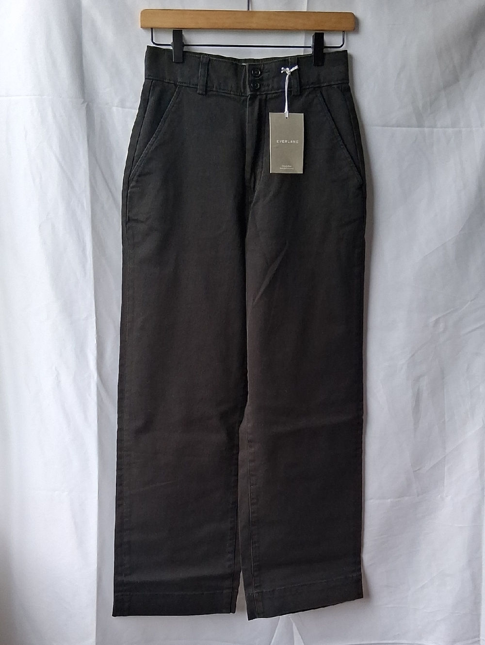 Everlane The Organic Wide Leg Pant Black Jeans 2